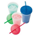 16 oz. Color-Changing Tumbler with Straw